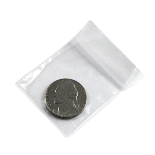 100pc Self Locking Plastic Bags 2mm Thick All Purpose Storage Baggies, view 2