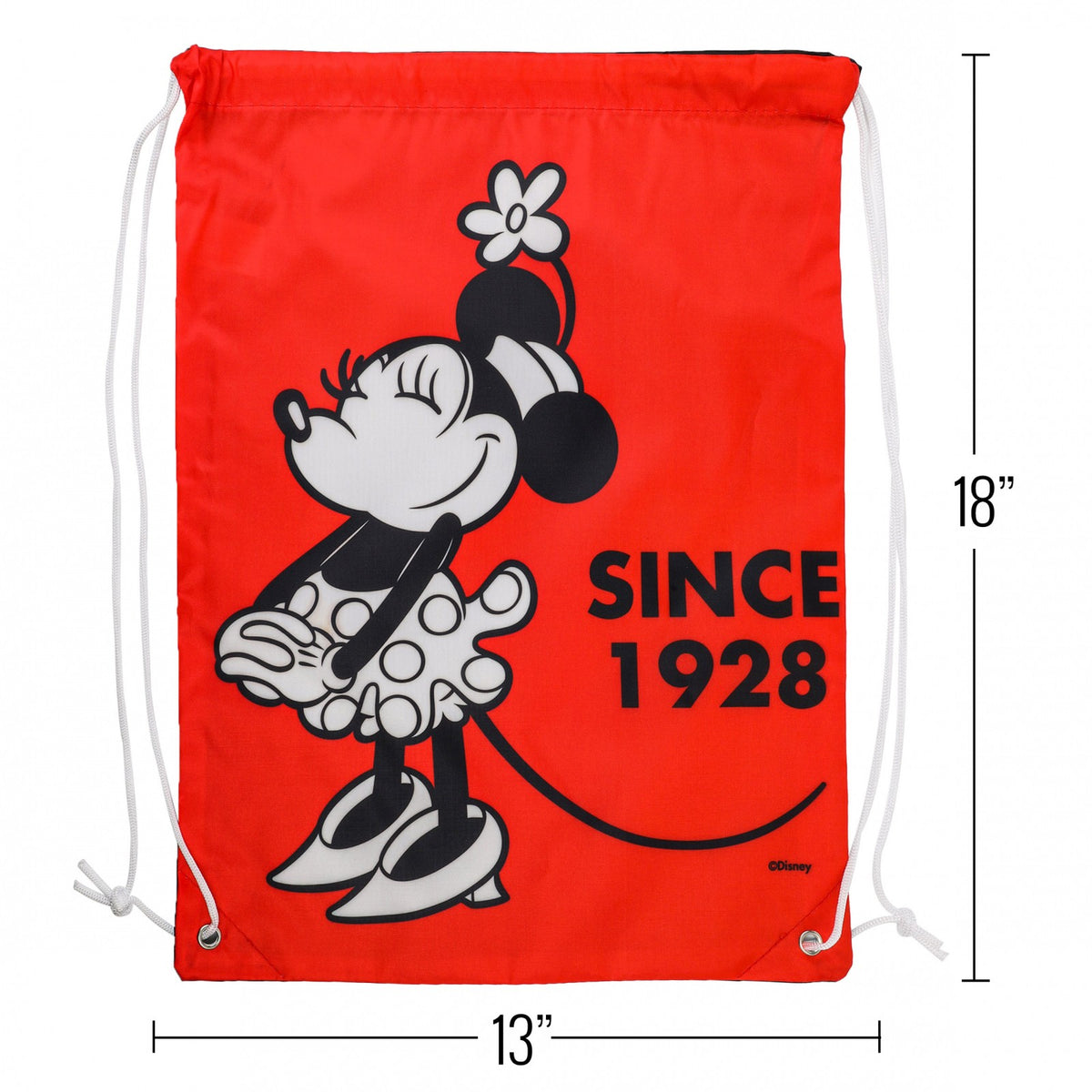 18 Inch Kids Licensed Cartoon Cinch Bag - Minnie Mouse