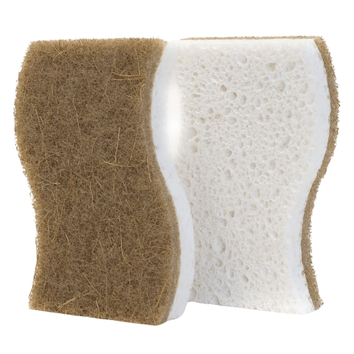 2 Pack Beille 2pk Non Scratch Coconut Plant Based Dish Sponge Kitchen Tools