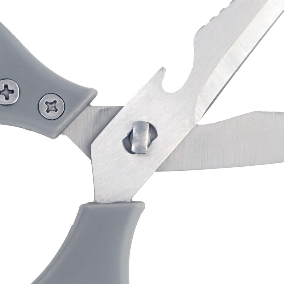 2 Pack Beille 8 Inch Stainless Steel Scissors, Break Apart Kitchen Shears, Grey