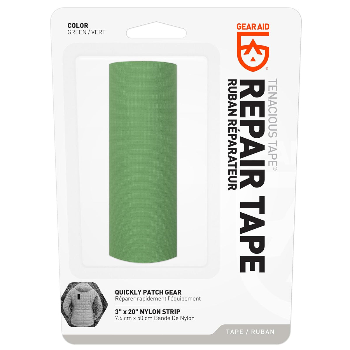 Gear Aid Tenacious Tape No-Sew Jacket Repair Tape for Fabric and Vinyl, 3" x 20", view 21
