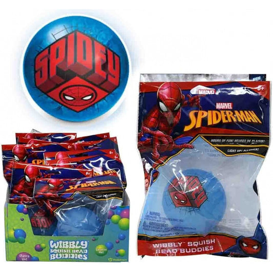 Marvel Spiderman 3 Inch Wibbly Squish Bead Buddies Ball Fidget Toy, view 2