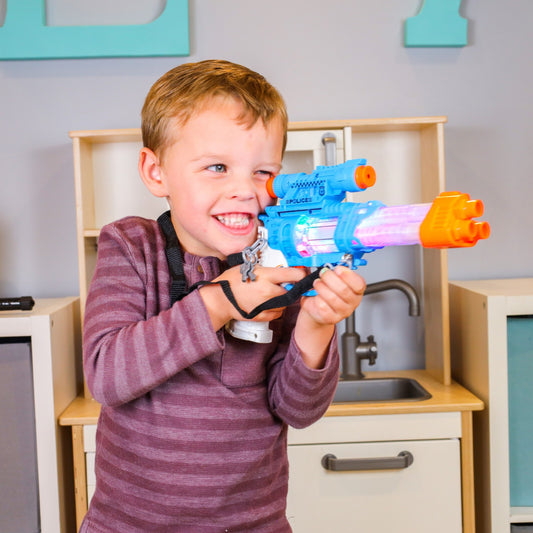 Kidplokio Swat Elite Police Toys Kids Blaster and Cuffs Set Boys Ages 3 and Up, view 2