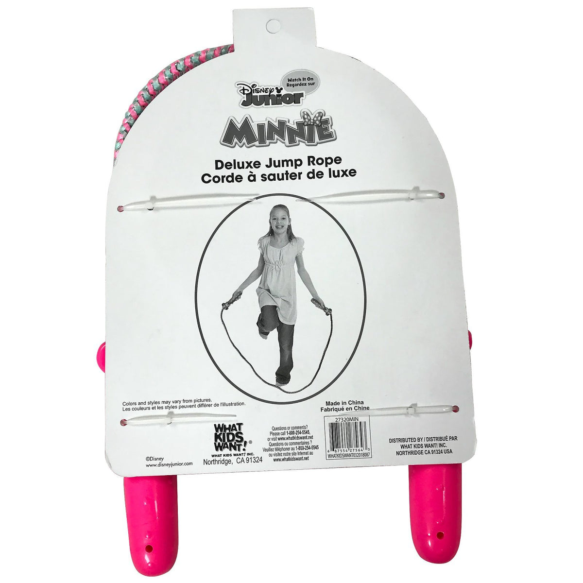 Girls Kids Deluxe Jump Rope 7 Feet Hello Kitty Minnie Mouse Barbie Princess Lilo, view 7