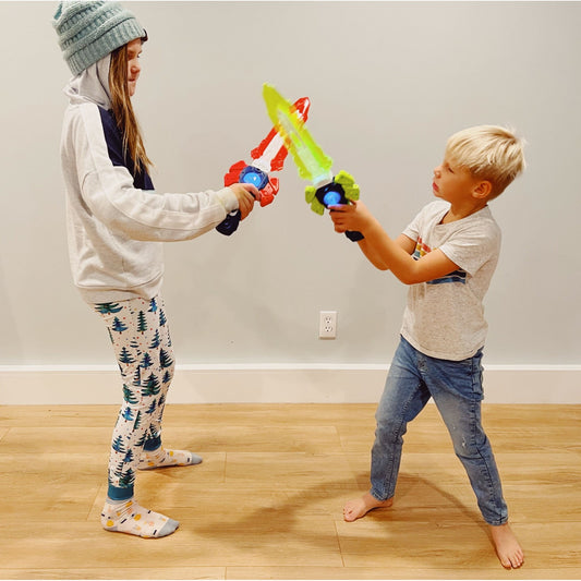 Kidplokio 2pc Space Gift Bundle Toy Sword and Superhero Cinch Bag (2 Colors), view 2
