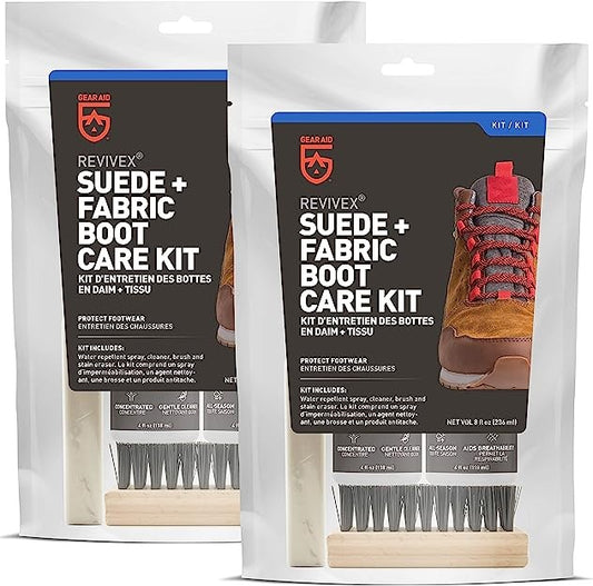 GEAR AID Suede Nubuck Fabric Shoe Care Kit Waterproof breathable Footwear 2-Pack, view 2