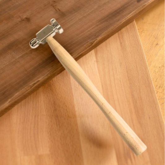 2 Pack ToolTreaux 10 Inch Chasing Hammer Dual Face 6oz Jewelry Metalworking Tool, view 2
