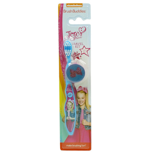 JoJo Siwa Brush Buddies Kids Toothbrush Ultra Soft Bristles with Plastic Cap, view 2