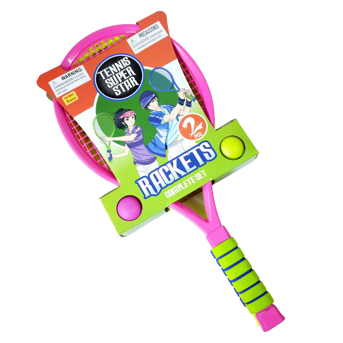 TychoTyke Kids Tennis Racket Play Set Rackets Balls Outdoor Exercise (2 Colors), view 5