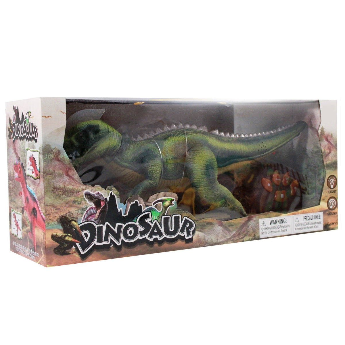 Dino Control Jurassic Rex RC Dinosaur Predator With Lights and Sounds - Green, view 12