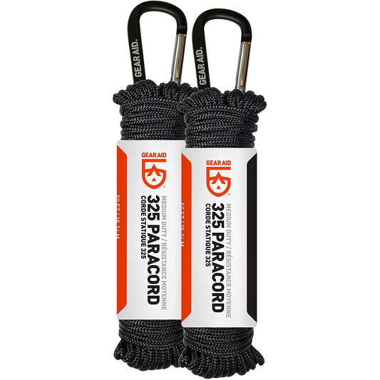 GEAR AID 325 Paracord and Carabiner Utility Cord Camping Hiking (2 Pack Sizes), view 2