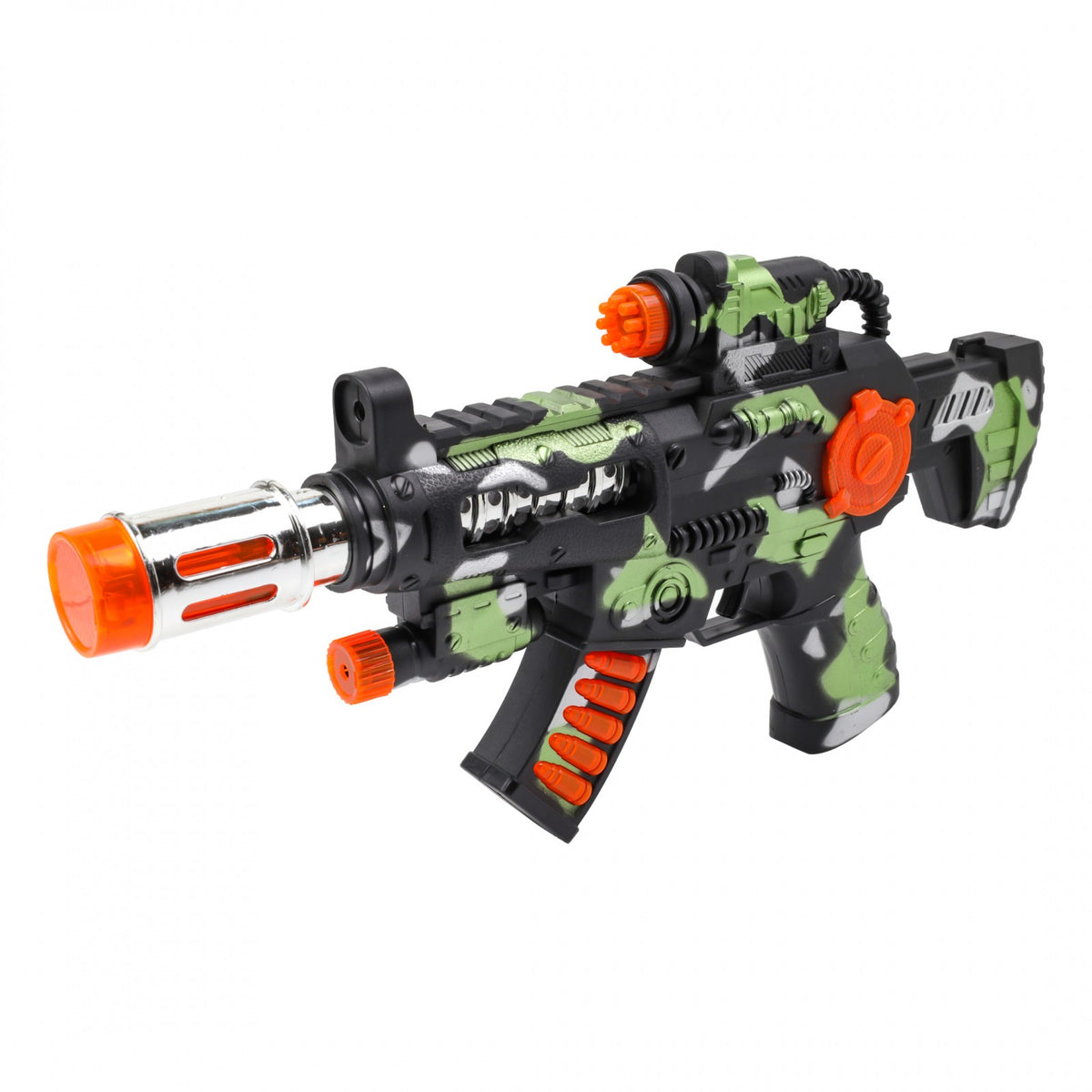 Kidplokio Camo Rescue Mission Toy Blaster with Lights Sounds Boys Ages 3 and Up, view 10