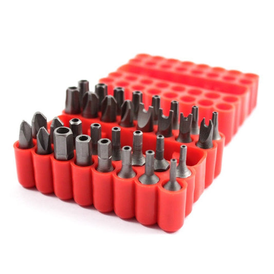 ToolTreaux Chrome Vanadium Steel Security Bit Set Magnetic Extension Holder 33pc, view 2