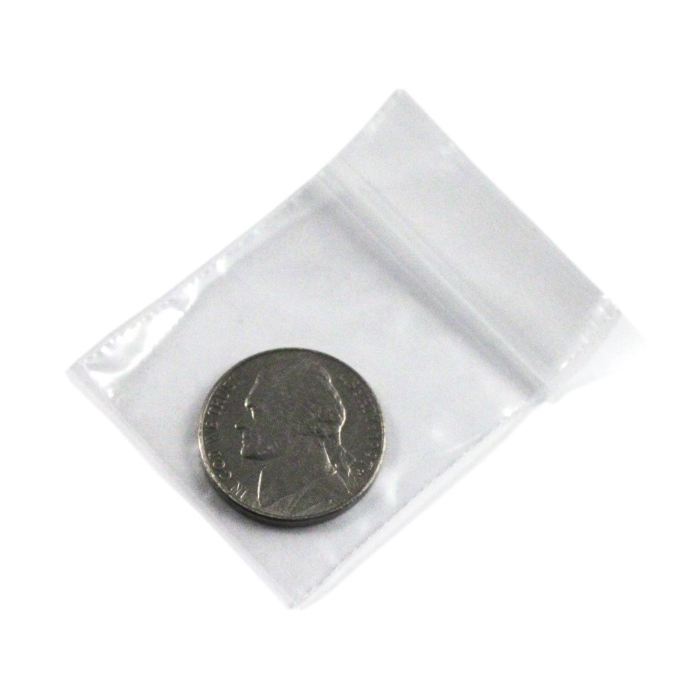 100pc Self Locking Plastic Bags 2mm Thick All Purpose Storage Baggies, view 2