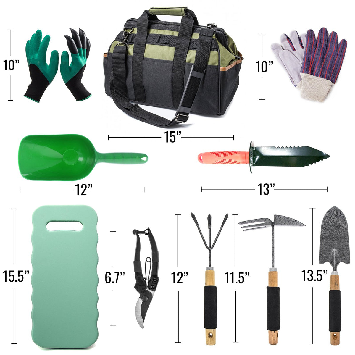 ToolTreaux Essential Gardening Tools and Cultivating Accessories (Many Options), view 3