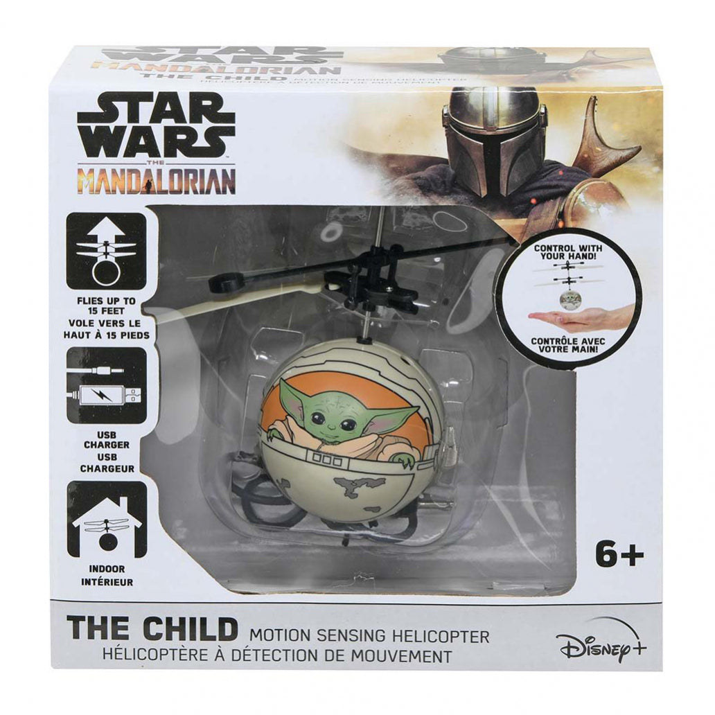 2 Pack Star Wars UFO Ball Helicopter Mandalorian Yoda Stormtrooper Kids Toy