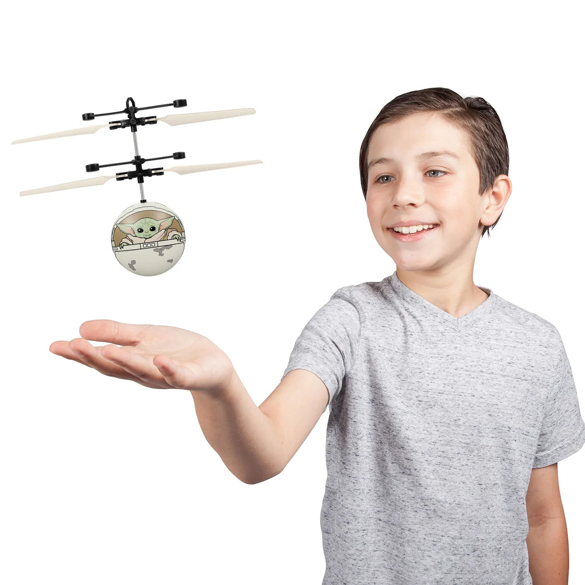 Star Wars UFO Ball Helicopter Mandalorian Yoda Stormtrooper Kids Toy Mini Copter, view 17