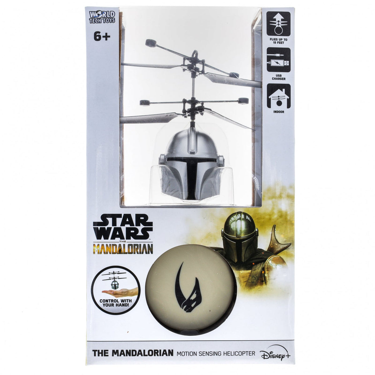 2 Pack Star Wars UFO Ball Helicopter Mandalorian Yoda Stormtrooper Kids Toy