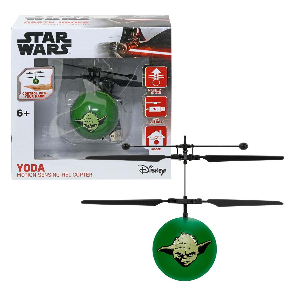 2 Pack Star Wars UFO Ball Helicopter Mandalorian Yoda Stormtrooper Kids Toy