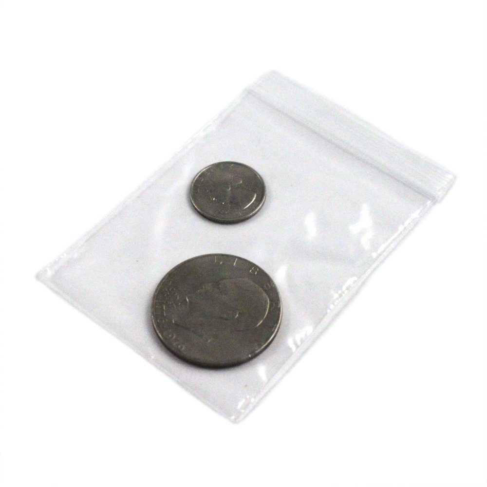 100pc Self Locking Plastic Bags 2mm Thick All Purpose Storage Baggies, view 7