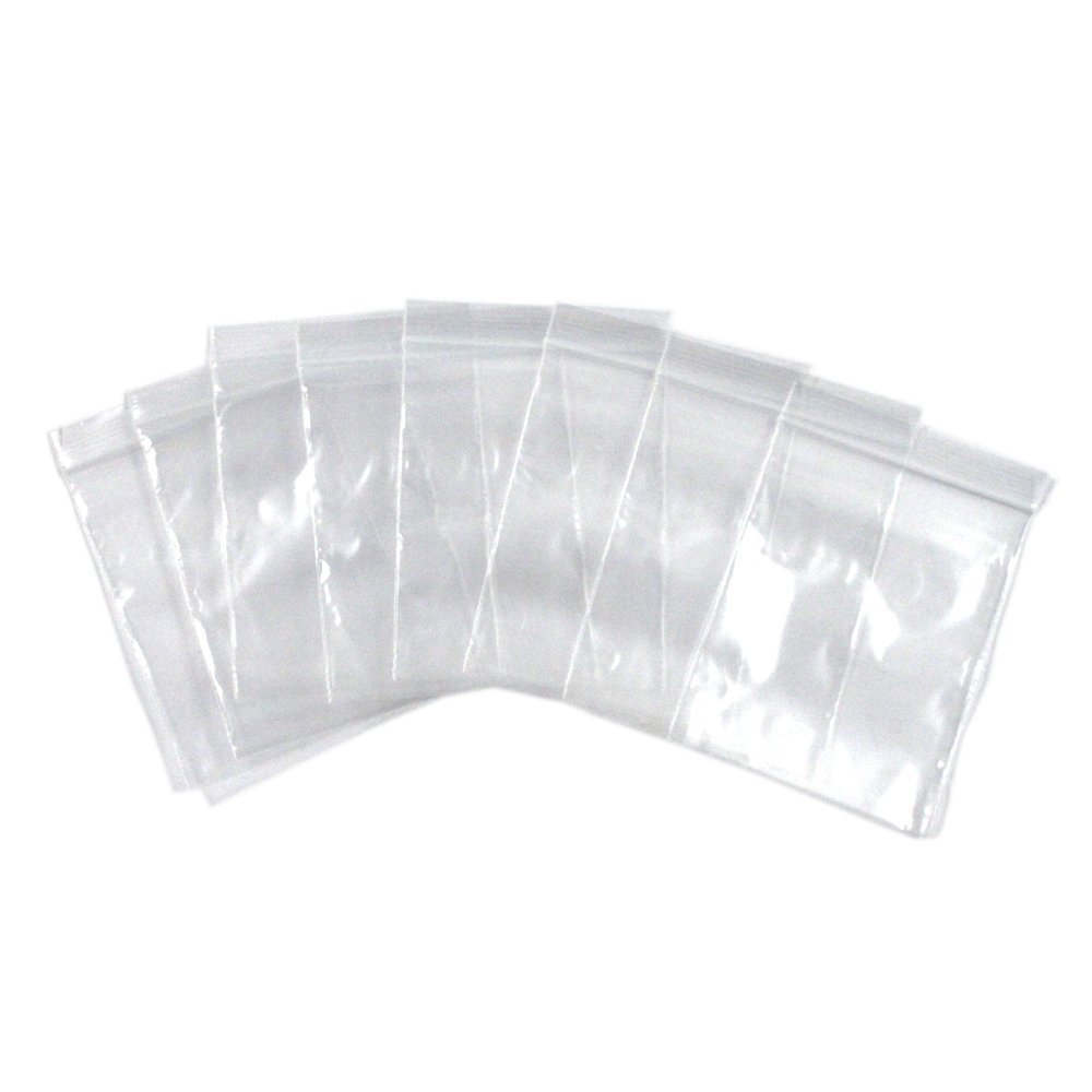 100pc Self Locking Plastic Bags 2mm Thick All Purpose Storage Baggies, view 6