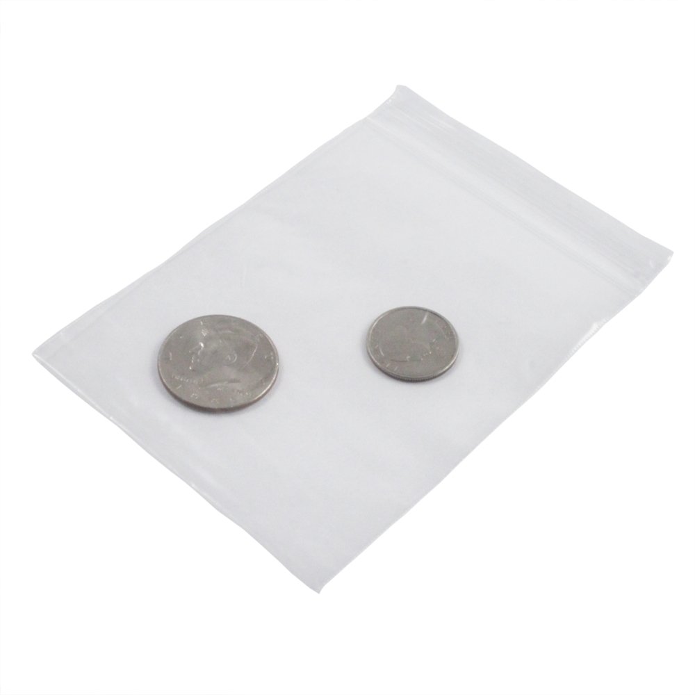 100pc Self Locking Plastic Bags 2mm Thick All Purpose Storage Baggies, view 9