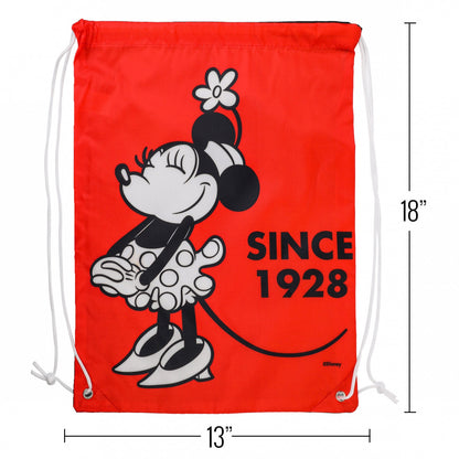 18 Inch Kids Licensed Cartoon Cinch Bag - Minnie Mouse