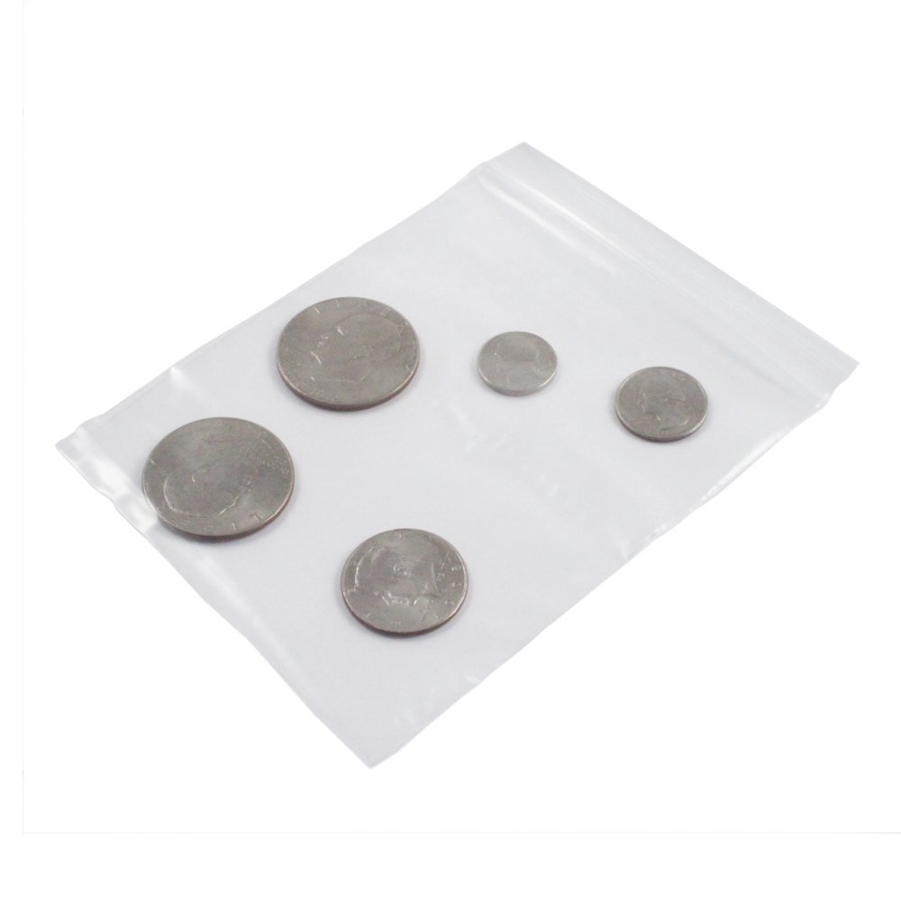 100pc Self Locking Plastic Bags 2mm Thick All Purpose Storage Baggies, view 11