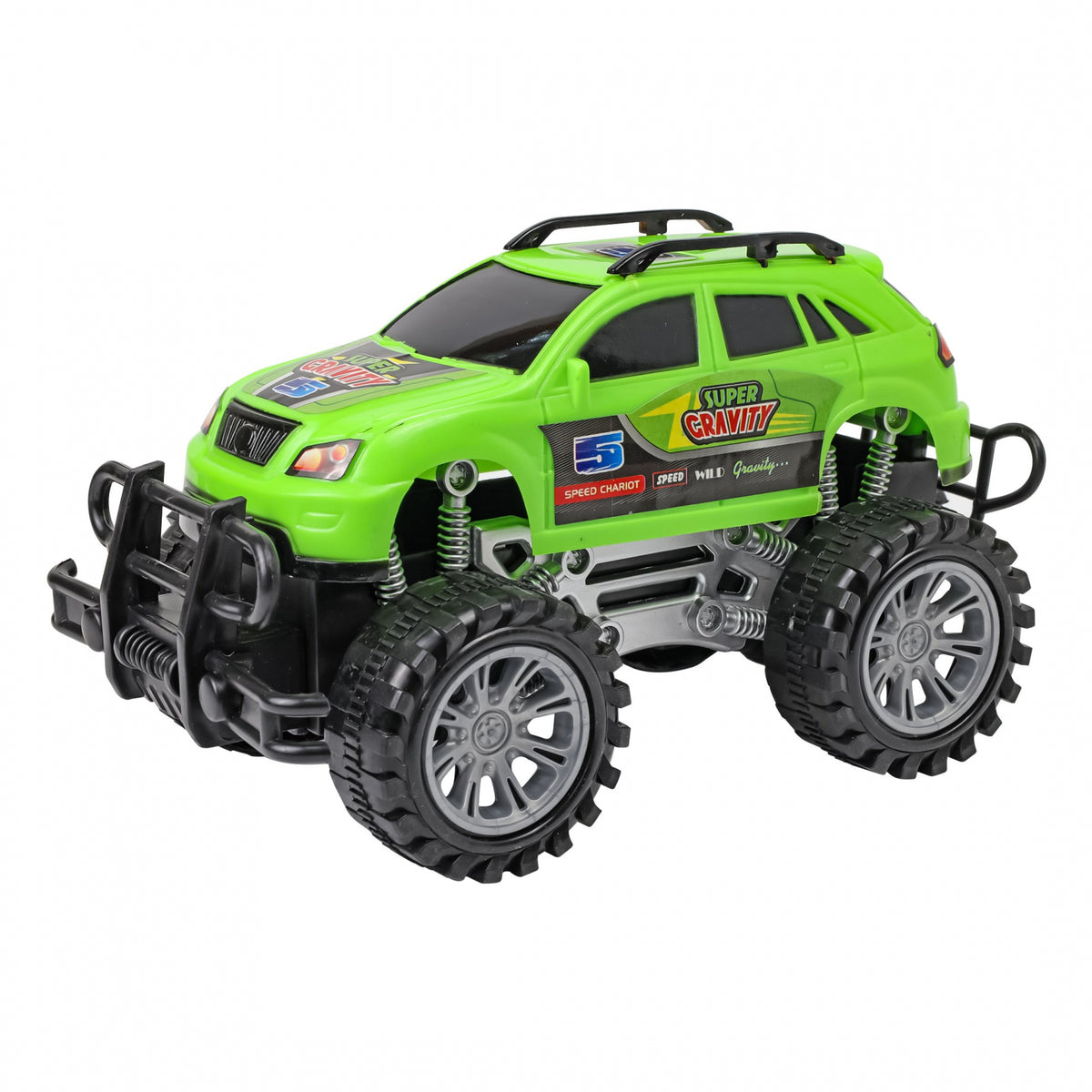 Kidplokio Monster Trucks Toy ATV Off Road Friction Trailer Pull Back Cars, view 14