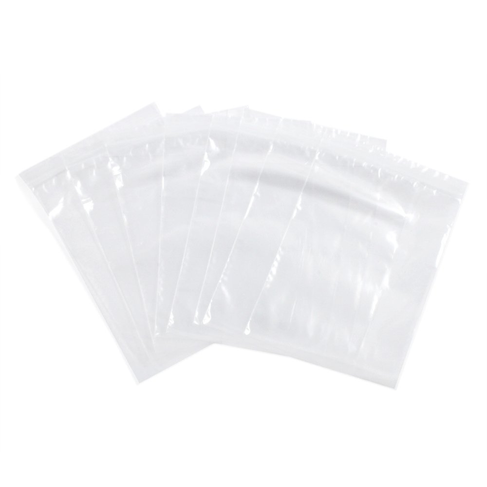 100pc Self Locking Plastic Bags 2mm Thick All Purpose Storage Baggies, view 15