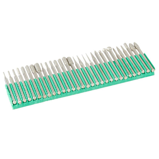 30pc Diamond Tip Cutting Burr Bit Set for Rotary Tool (Many Grit Sizes), view 2