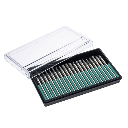 Universal Tool Assorted Diamond Burr Set 120-150 Grit .125 Inch Shank (Multiple, view 2