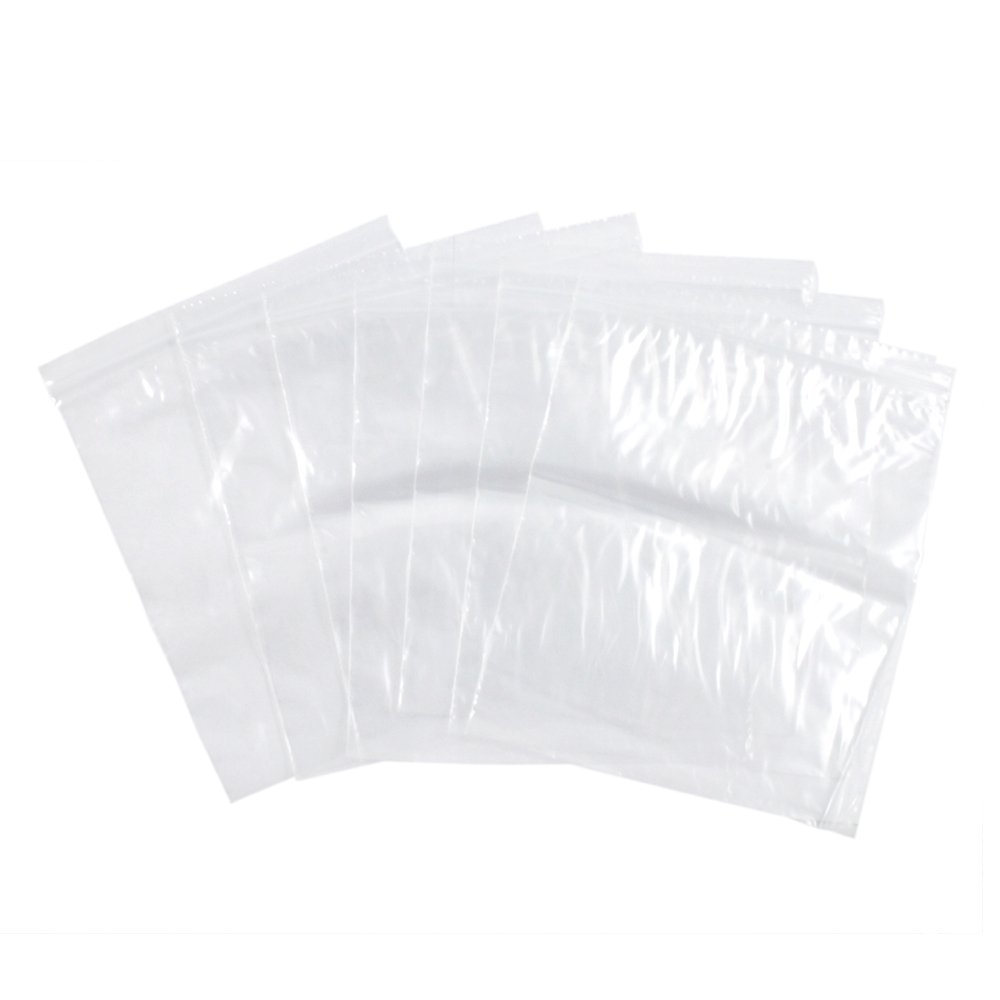 100pc Self Locking Plastic Bags 2mm Thick All Purpose Storage Baggies, view 17