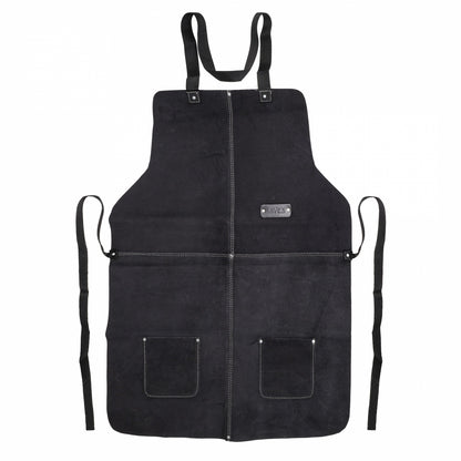 ToolTreaux Unisex Large Leather Workshop Apron Full Body with Pockets, view 2