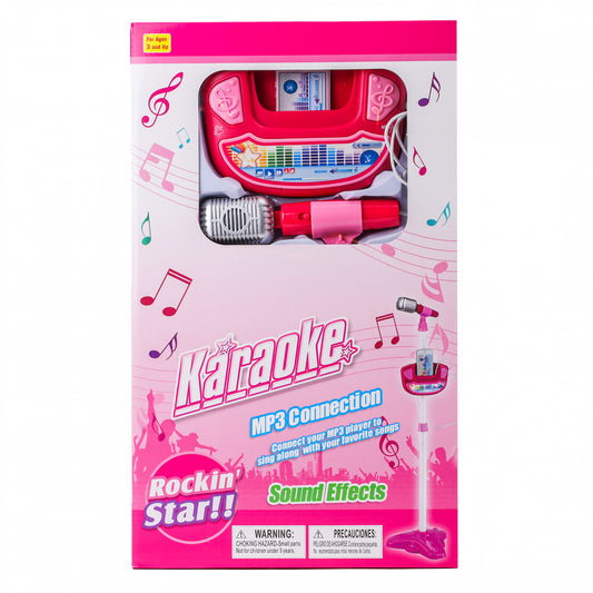 Kidplokio Musical Microphone Pretend Play Karaoke Machine Kids MP3 Player, view 2