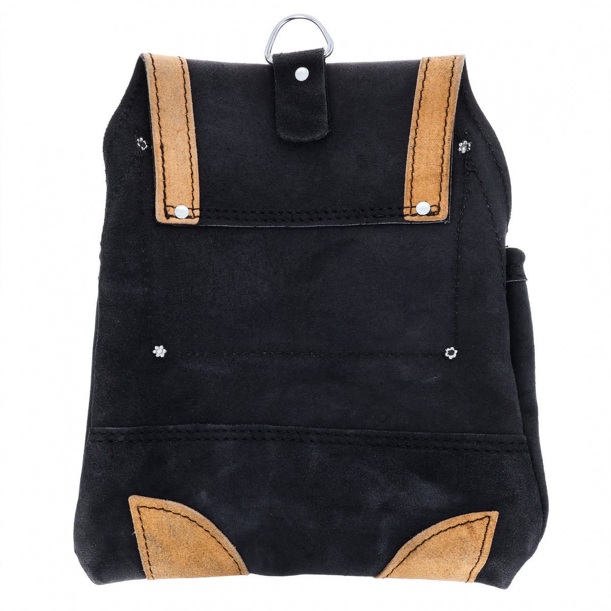 Deluxe Carpenter Tool Belt Pouch Heavy Duty Suede Leather Fits Hammer And Nails, view 18