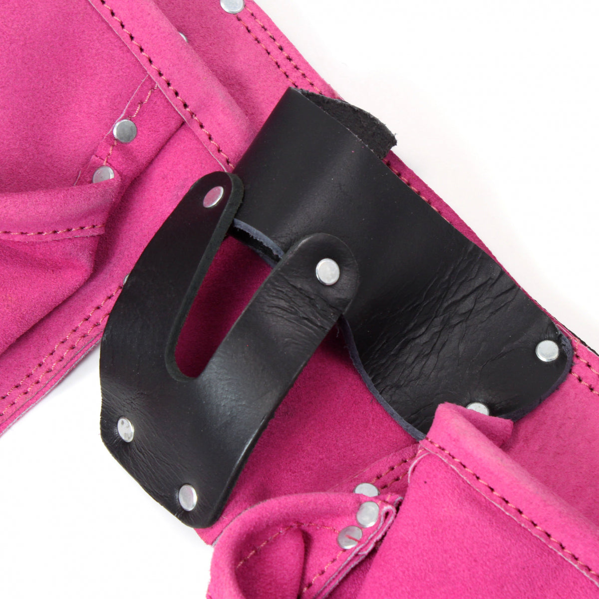 ToolTreaux 9 Pocket Leather Tool Belt Large Hammer Drill Tool Pouch, view 13