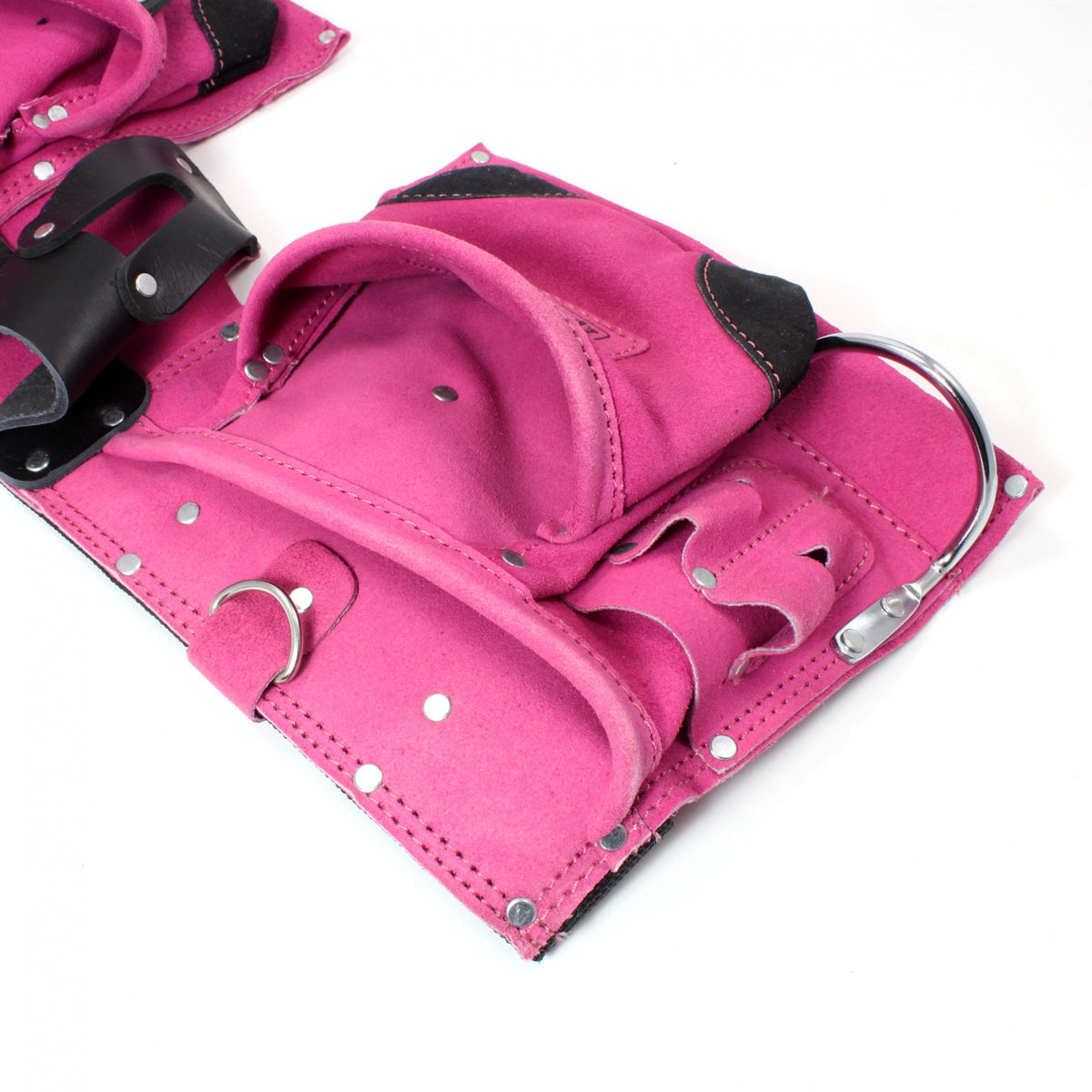 ToolTreaux 9 Pocket Leather Tool Belt Large Hammer Drill Tool Pouch, view 19