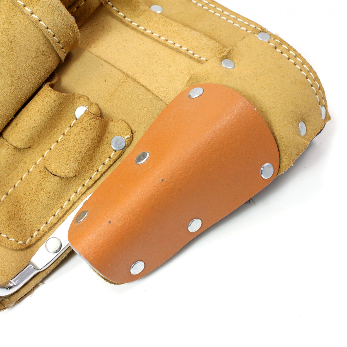 ToolTreaux 9 Pocket Leather Tool Belt Large Hammer Drill Tool Pouch, view 27