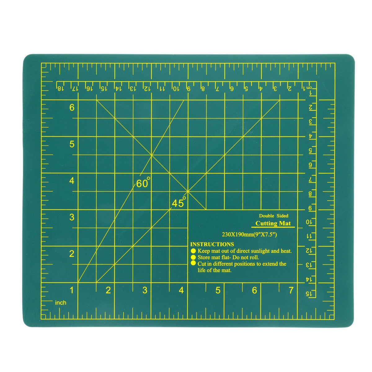 Rectangular self healing cutting board mat in plain color, available in multiple sizes.