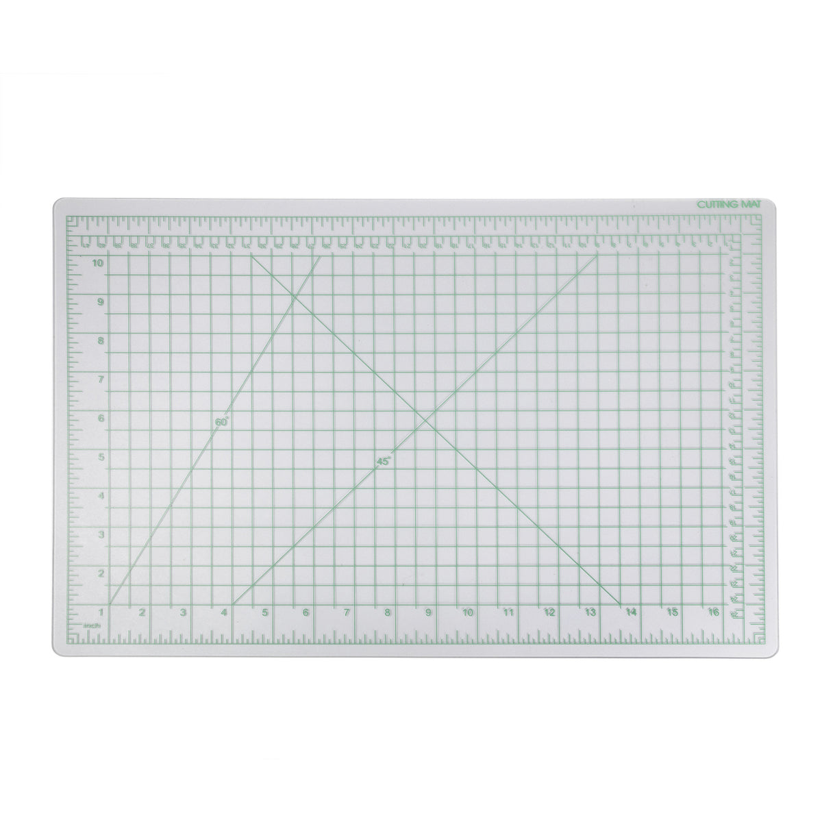 Transparent clear craft cutting mat for art, craft, or hobby tasks.
