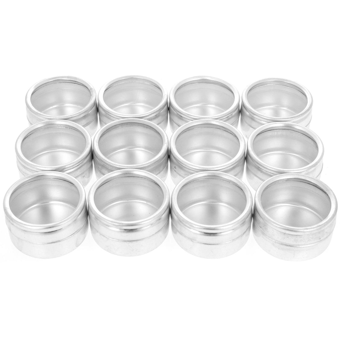 ToolTreaux aluminum jar storage tin case with 1/2 oz container and display set.