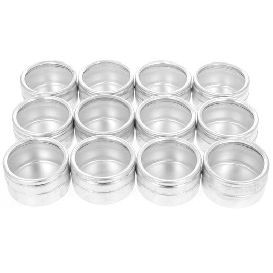 ToolTreaux aluminum jar storage tin case with 1/2 oz container and display set.