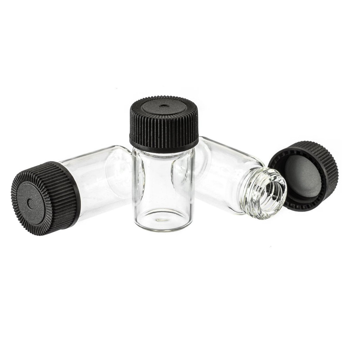 144pk Glass Vial Collection Set Craft and Hobby Storage, view 14