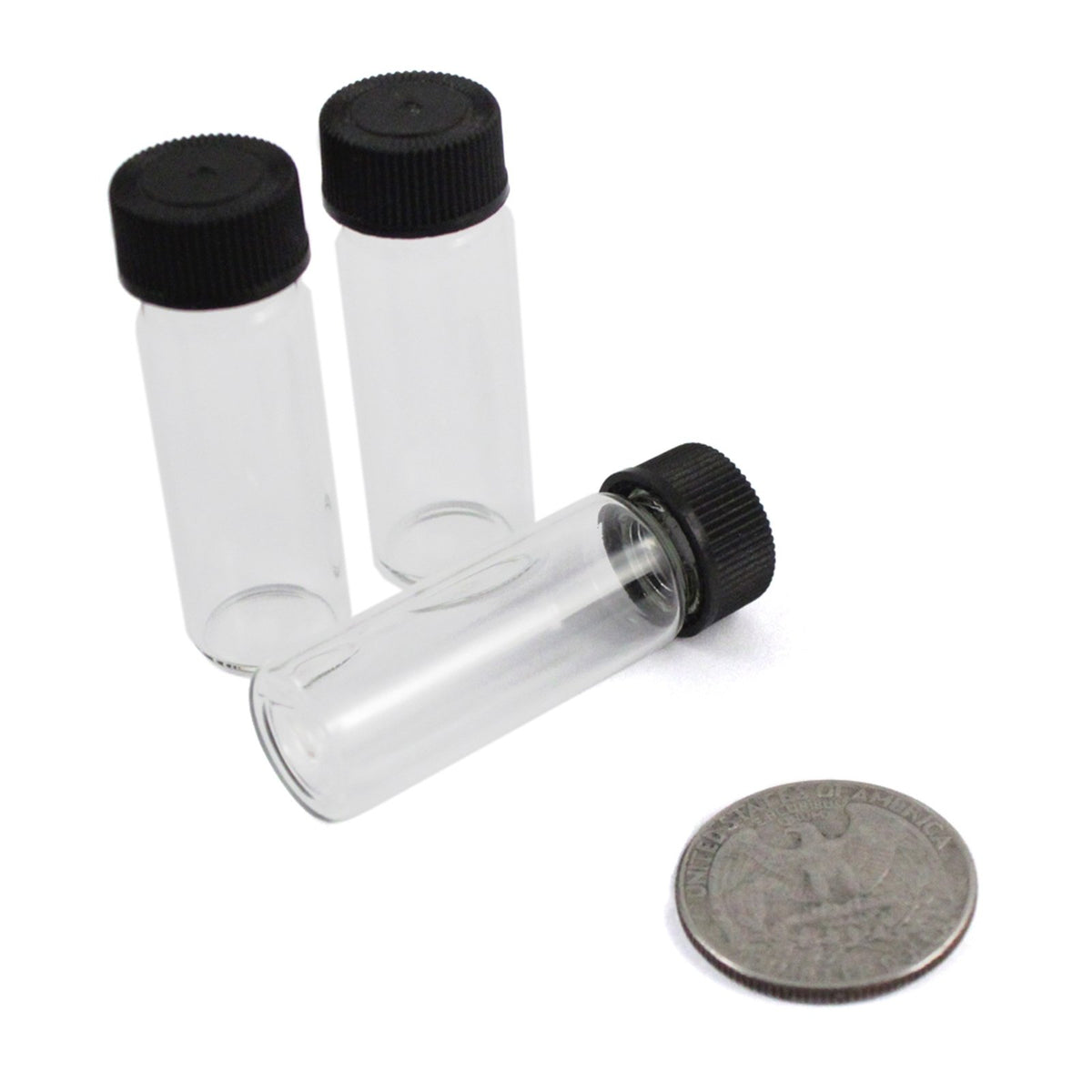 144pk Glass Vial Collection Set Craft and Hobby Storage, view 2