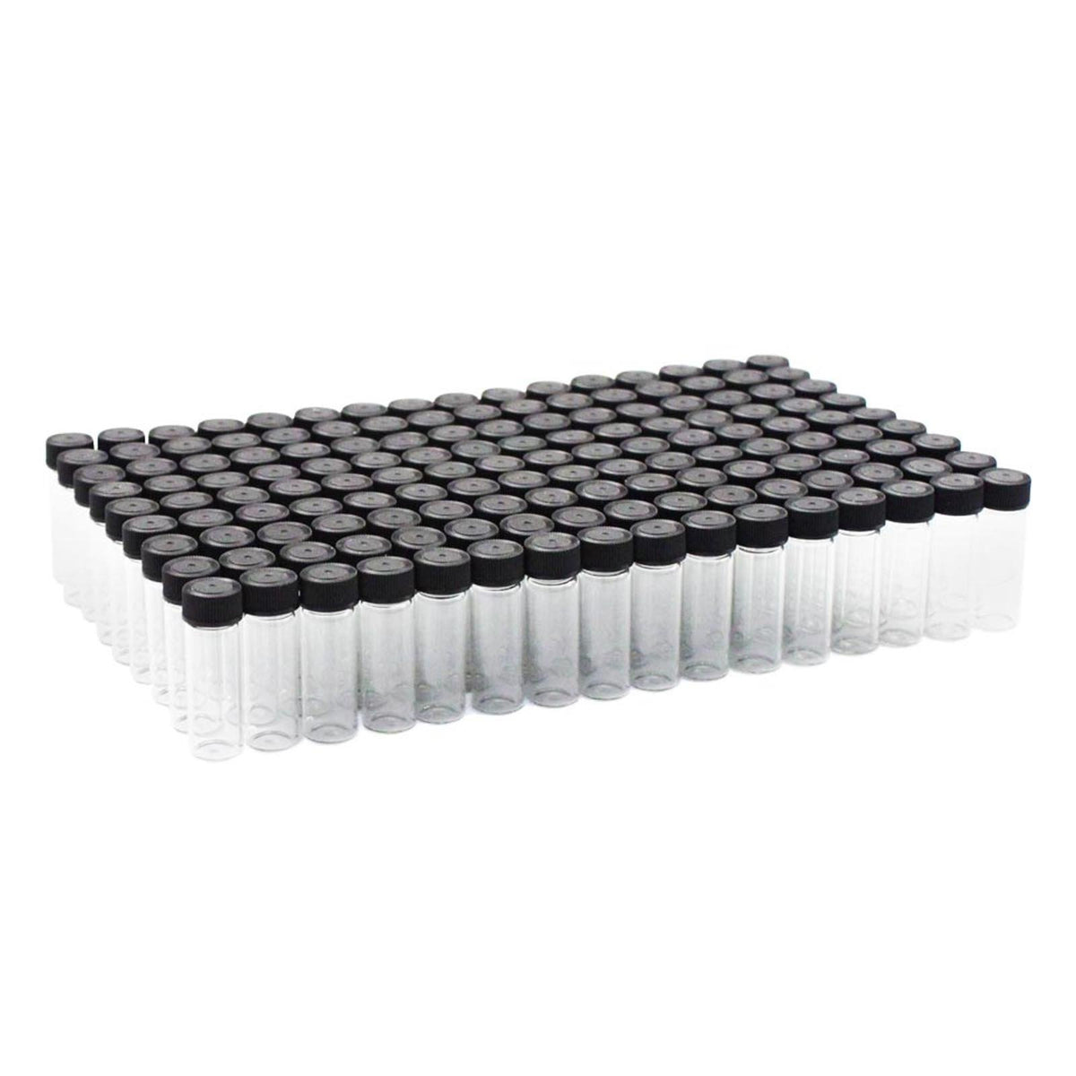 144pk Glass Vial Collection Set Craft and Hobby Storage, view 3