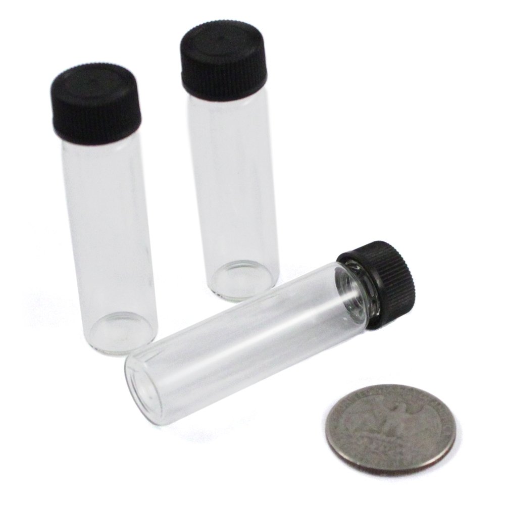 144pk Glass Vial Collection Set Craft and Hobby Storage, view 6