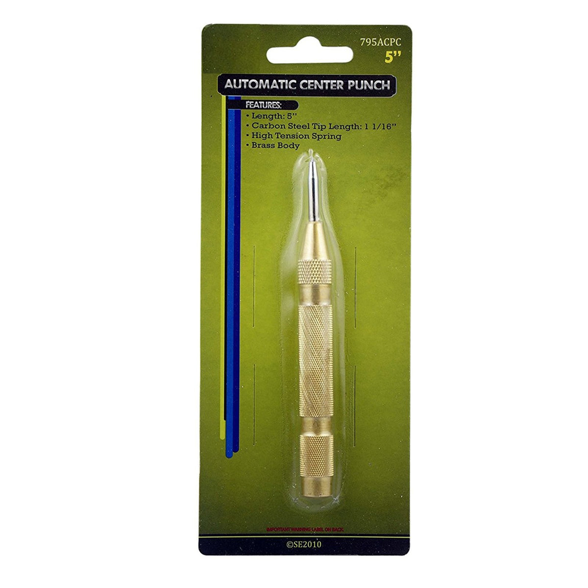 2 Pack Universal Hobby Automatic Spring Loaded Center Punch Brass Hole Marker, view 6