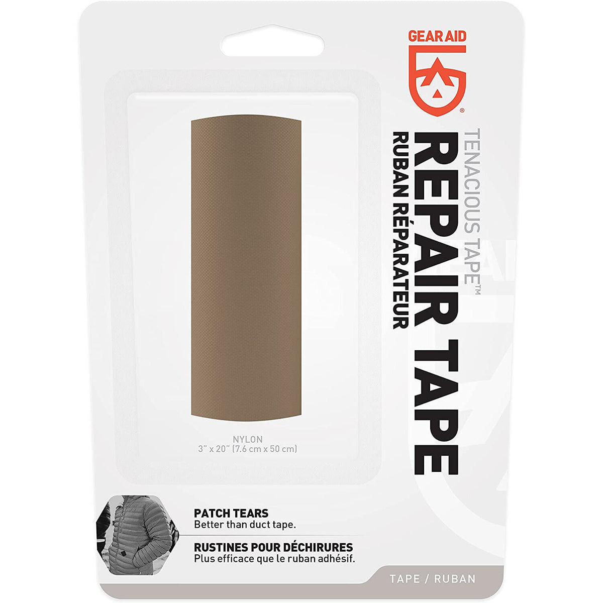 Gear Aid Tenacious Tape No-Sew Jacket Repair Tape for Fabric and Vinyl, 3" x 20", view 14