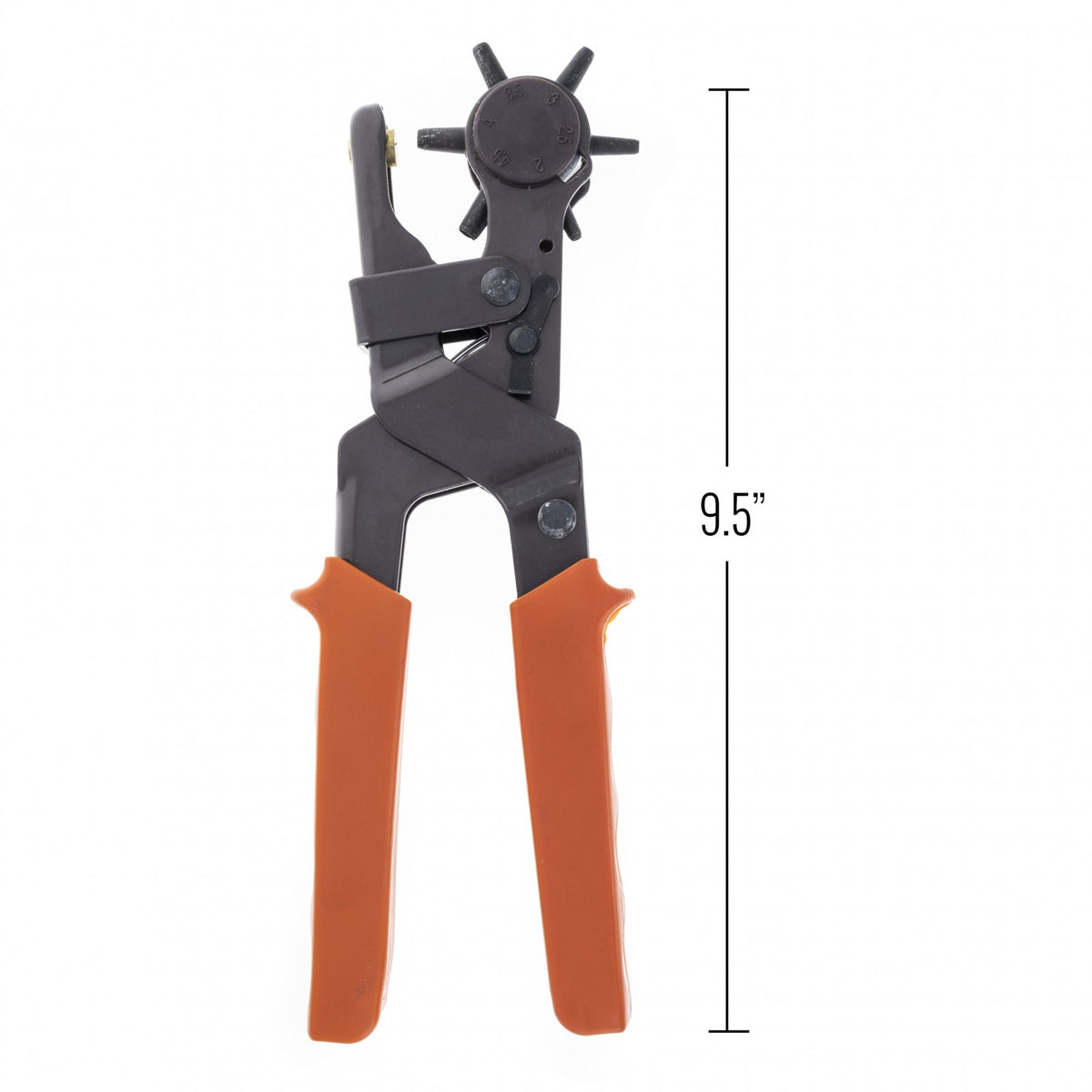 ToolTreaux 9 Inch Heavy Duty Revolving Leather Hole Punch Tool 2.0-4.5mm, view 8